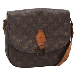 LOUIS VUITTON Monogram Saint Cloud GM Shoulder Bag M51242 LV Auth 141016
